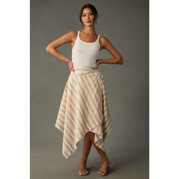 Anthropologie Maeve Asymmetrical Wrap Skirt - New Size 12 - Picture 1 of 5
